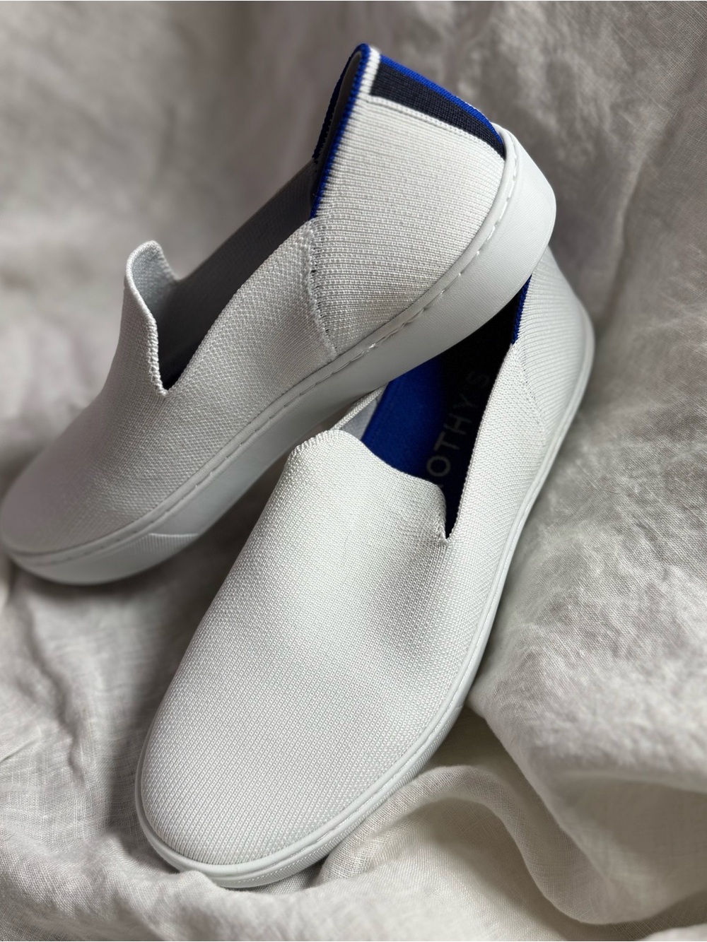 Rothy's EUC White Slip-On Sneakers - Picture 2 of 12